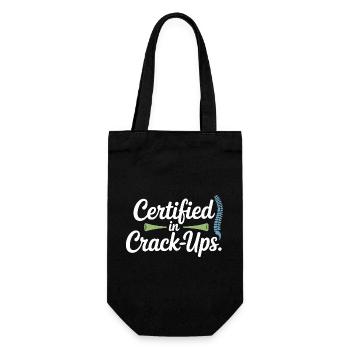 Licensed DC Clinical Vertebral Integrity  - Gift Bag for Bottles - black - Front