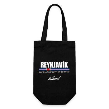 REYKJAVÍK - Geschenkbeutel für Flaschen - Schwarz - Vorne