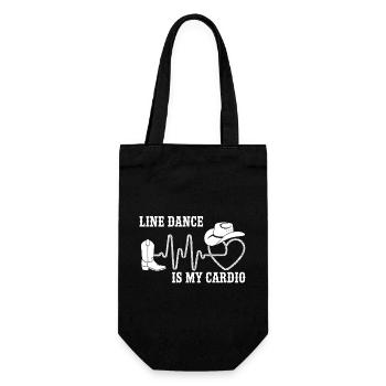 La danse en ligne, c’est mon cardio - Sac à bouteille - noir - Devant
