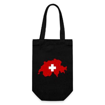 Drapeau suisse Symbole du pays - Sac à bouteille - noir - Devant