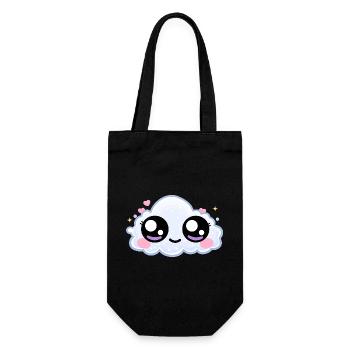 Cloud Eyes Kawaii – Soft Dreamy Eyes - Gift Bag for Bottles - black - Front