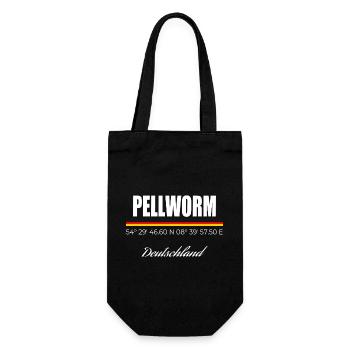 Pellworm - Geschenkbeutel für Flaschen - Schwarz - Vorne