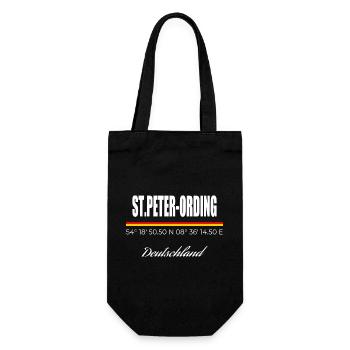 St. Peter-Ording - Gift Bag for Bottles - black - Front