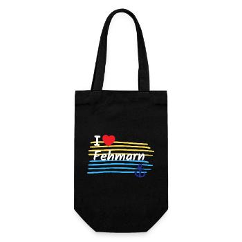 J’adore le look côtier de Fehmarn - Sac à bouteille - noir - Devant