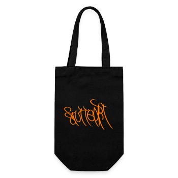 Graffiti Orange Handlettering Stuttgart - Geschenkbeutel für Flaschen - Schwarz - Vorne