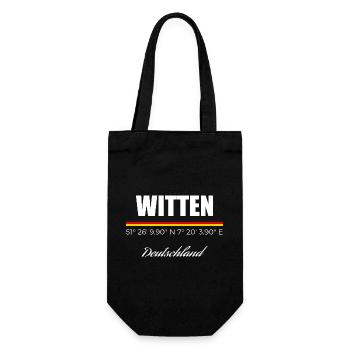 Witten - Geschenkbeutel für Flaschen - Schwarz - Vorne