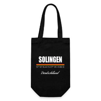 Solingen - Geschenkbeutel für Flaschen - Schwarz - Vorne