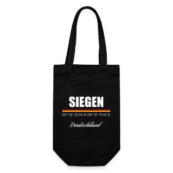 Siegen - Geschenkbeutel für Flaschen - Schwarz - Vorne
