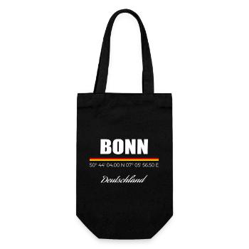 Bonn - Geschenkbeutel für Flaschen - Schwarz - Vorne