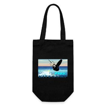Le kitesurf - Sac à bouteille - noir - Devant