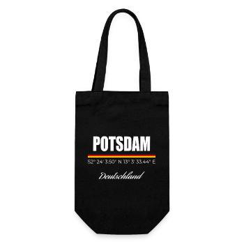 Potsdam - Geschenkbeutel für Flaschen - Schwarz - Vorne