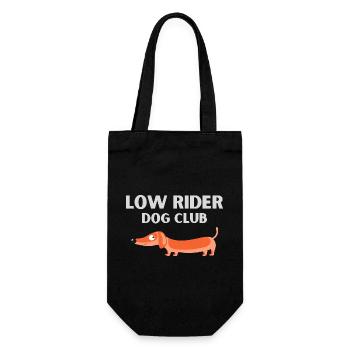 Dog club Dachshund - Gift Bag for Bottles - black - Front