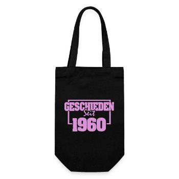 Scheidung 1960 - Geschenkbeutel für Flaschen - Schwarz - Vorne
