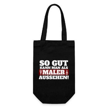 So gut kann man als Maler aussehen - Geschenkbeutel für Flaschen - Schwarz - Vorne