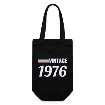 T-Shirt 50 Ans Né(e) 1976 Vintage - Sac à bouteille - noir - Devant