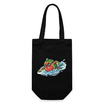 Éclaboussures de pastèque, ambiances de piscine d’été, mesdames - Sac à bouteille - noir - Devant