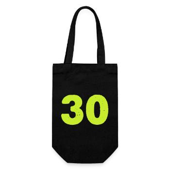 Neon 30 Anniversary Design - Gift Bag for Bottles - black - Front