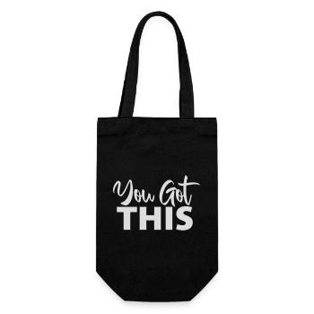 Tu as cette citation motivationnelle et inspirante - Sac à bouteille - noir - Devant
