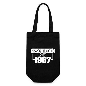 Sprueche 1967 - Geschenkbeutel für Flaschen - Schwarz - Vorne
