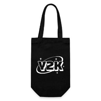 Y2K Neon Retro Stars - Gift Bag for Bottles - black - Front