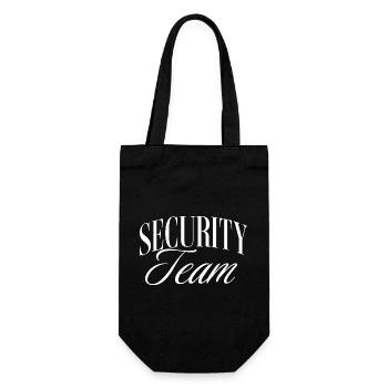 Security Team - Geschenkbeutel für Flaschen - Schwarz - Vorne