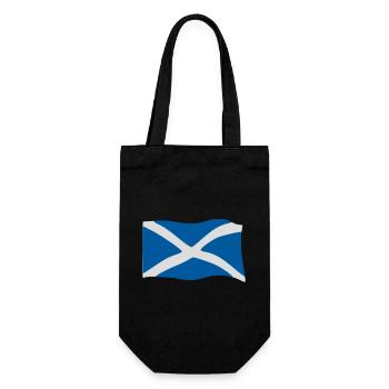 Schottland Fahne - Geschenkbeutel für Flaschen - Schwarz - Vorne
