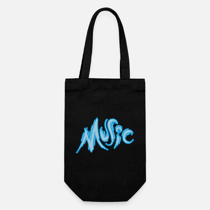 Music - Geschenkbeutel für Flaschen - Schwarz