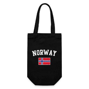 Norway Flag - Gift Bag for Bottles - black - Front