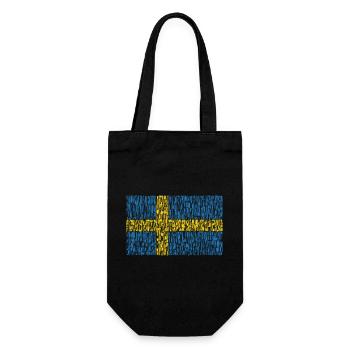Drapeau de la Suède - Sac à bouteille - noir - Devant