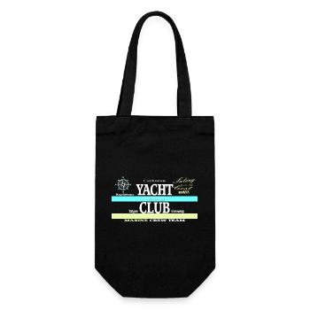 Yacht Club Vintage Collage - Gift Bag for Bottles - black - Front