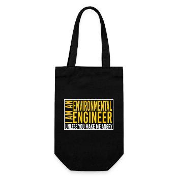 I Am an Environmental Engineer - Gift Bag for Bottles - black - Front