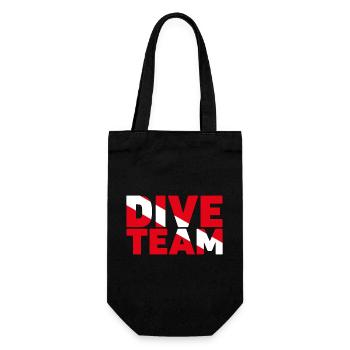 Dive Team. Perfect design for your diving team. - Gift Bag for Bottles - black - Front