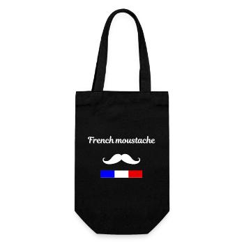French Moustache - Sac à bouteille - noir - Devant