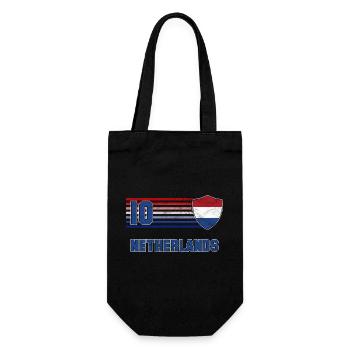 Niederlande Fußball Mannschaft - Geschenkbeutel für Flaschen - Schwarz - Vorne