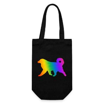 Bouvier des Pyrénées, entièrement personnalisable à volonté - Sac à bouteille - noir - Devant
