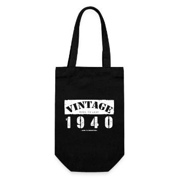 83 Year Old: Vintage Classic 1940 83rd Birthday - Gift Bag for Bottles - black - Front