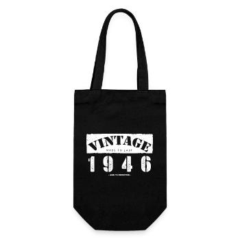 77 Year Old: Vintage Classic 1946 77th Birthday - Gift Bag for Bottles - black - Front