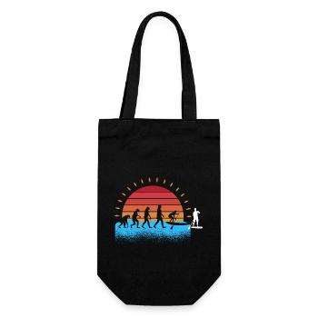 Evolution Stand Up Paddeling - Geschenkbeutel für Flaschen - Schwarz - Vorne
