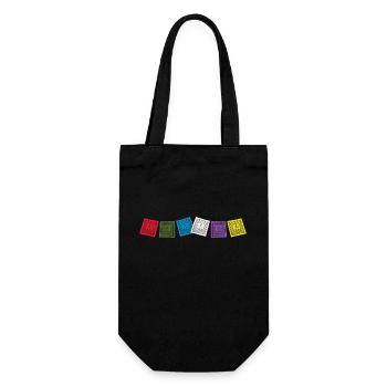 Sherpa flags - Gift Bag for Bottles - black - Front