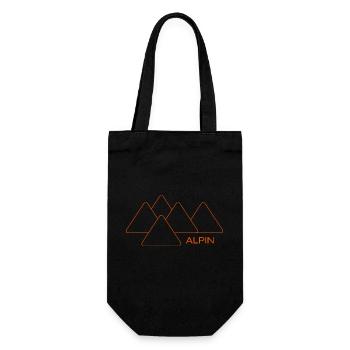 Alpine mountain hike summit ridge Hüttengaudi mountain - Gift Bag for Bottles - black - Front