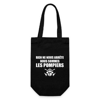 Rien n'arrête pas les pompiers, soldats du feu - Sac à bouteille - noir - Devant