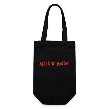 Rock n Roller Distressed - Gift Bag for Bottles - black - Front