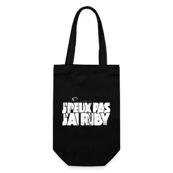 J'peux pas j'ai Rugby - Sac à bouteille - noir - Devant