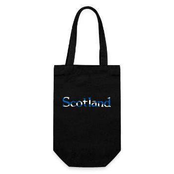 Scotland - Flag Colours - Gift Bag for Bottles - black - Front