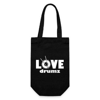 Love Drumz Heartbeat Conception graphique - Sac à bouteille - noir - Devant