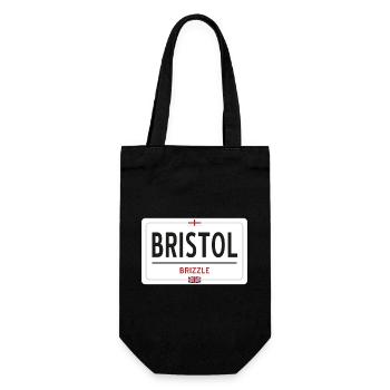 Bristol town sign - Gift Bag for Bottles - black - Front