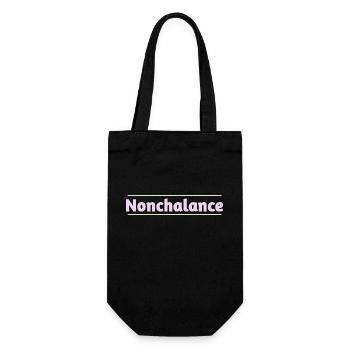 Nonchalance - Geschenkbeutel für Flaschen - Schwarz - Vorne