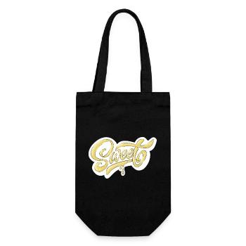 Conception de typographie Sweet Script - Sac à bouteille - noir - Devant