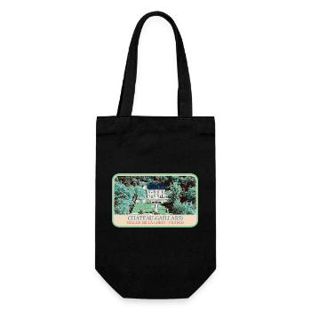 Illustration Château-Gaillard, Loire-Tal - Geschenkbeutel für Flaschen - Schwarz - Vorne