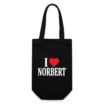 t-shirt J’aime Norbert t-shirt idée cadeau - Sac à bouteille - noir - Devant